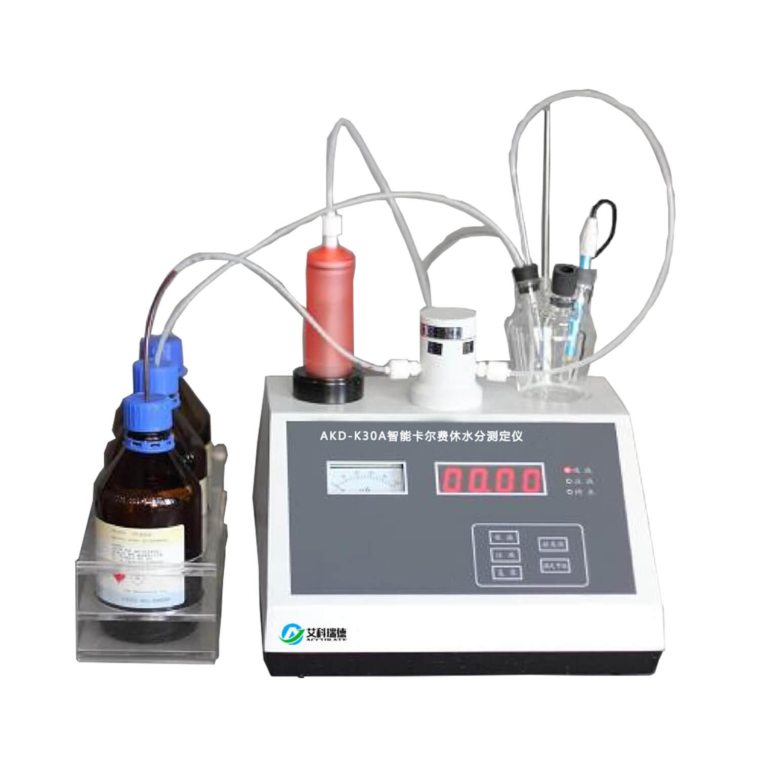 AKD-K30A智能卡爾費(fèi)休水分測(cè)定儀(容量法) AKD-K30A智能卡爾費(fèi)休水分測(cè)定儀(容量法)